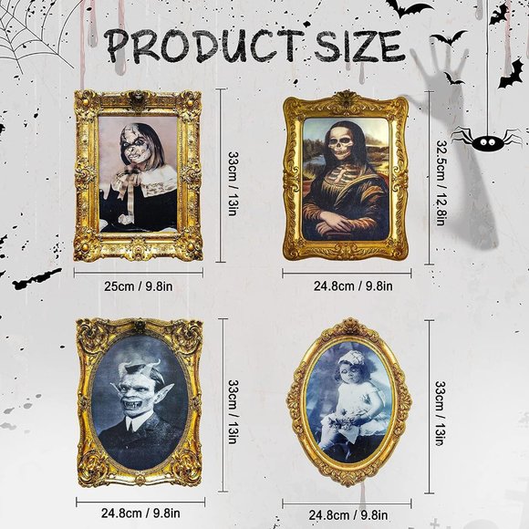 New Halloween Decorations Indoor Scary 3d Changing Face Pictures - Picture 4 of 9